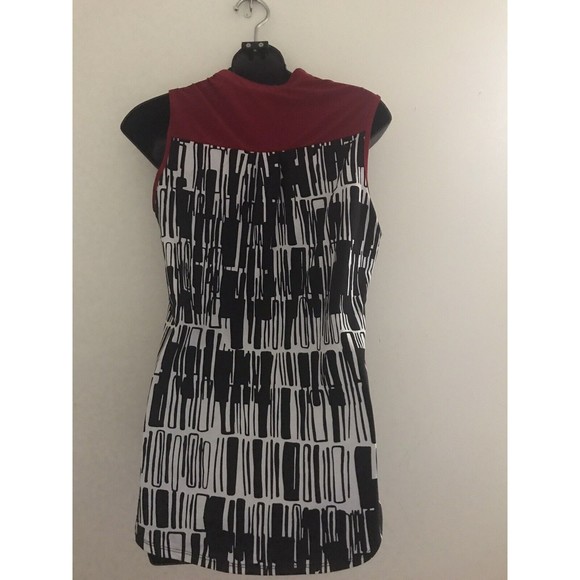 Perception Concepts Red Sleeveless Blouse Tank Top Size S - Picture 5 of 6